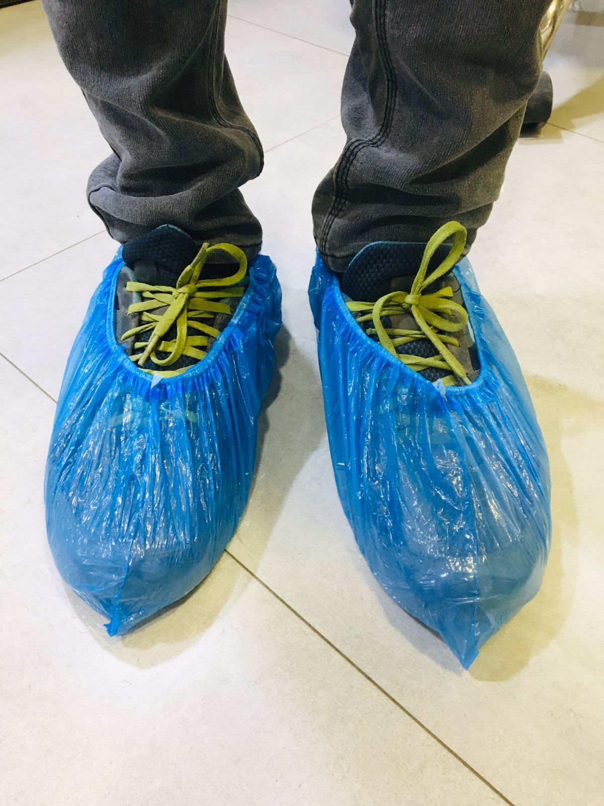 Blue Disposable Shoes Cover