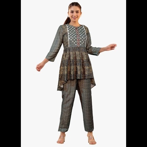 Cotton Print Kurti - Bust Size: Medium
