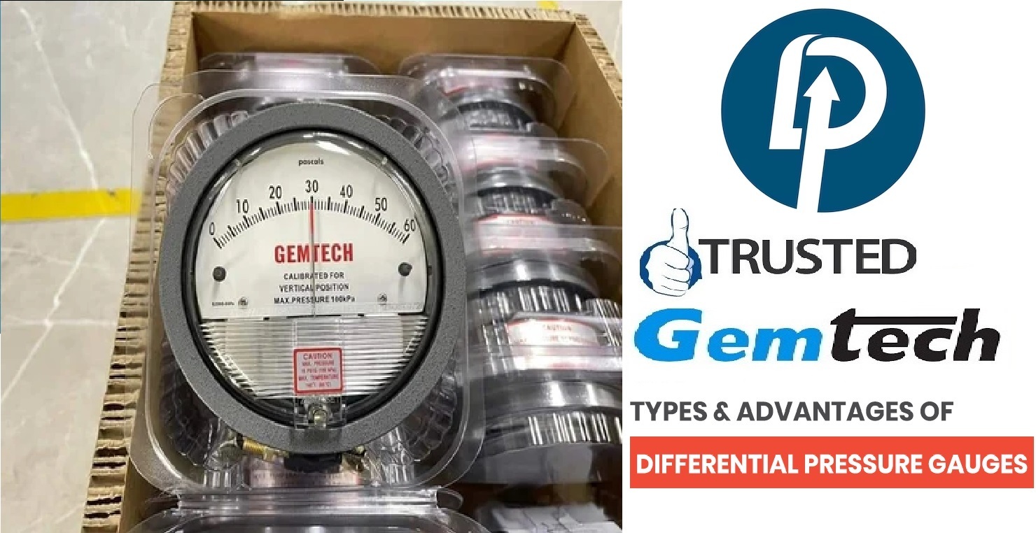 Black Gemtech Differential Pressure Gauges Range 0 -100 Pascal