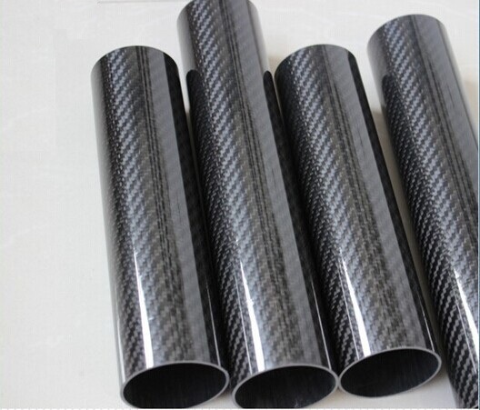Black 3k Twill Weave Glossy/matte/semi-glossy/sanded Carbon Fiber Tubes Frames For Kite Bone/tools/toys