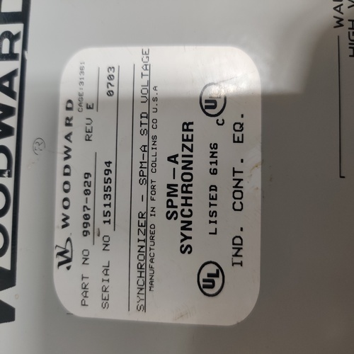 Woodward 9907-029 Spm-a Sychronizer
