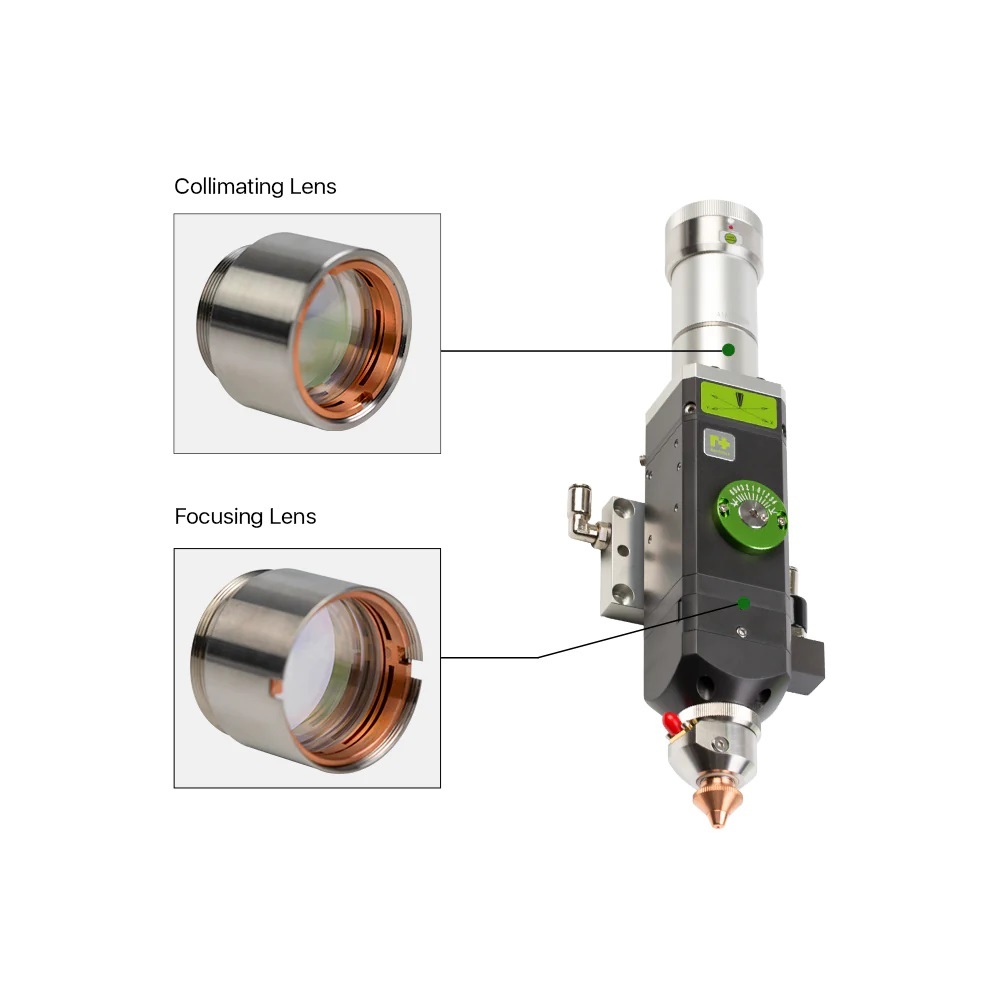 Focusing And Collimating Lens With Holder For Raytools - Color: Silver