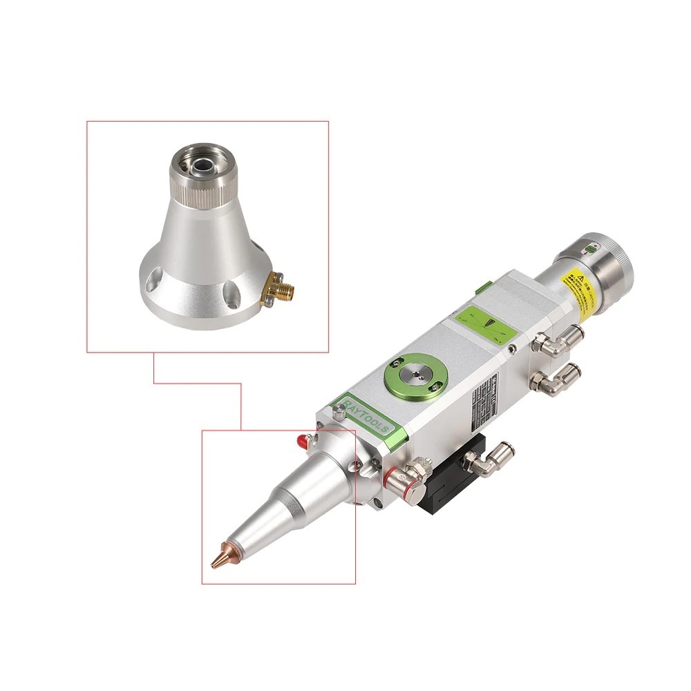 Nozzle Connector For 3d Raytools Laser Cutting Head - Color: Silver