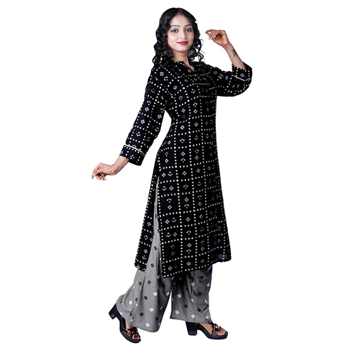 : Peach Ac2004-2005 Rayon Printed Kurtis