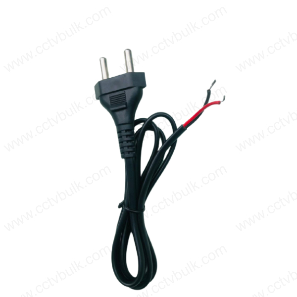 Black Power Cable 2 Pin Open 1m 10set