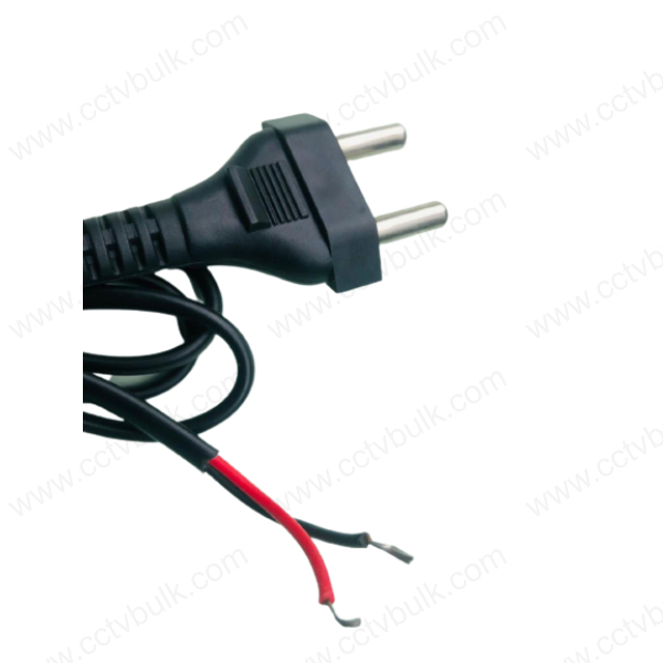 Black Power Cable 2 Pin Open 1m 10set