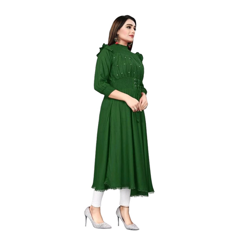 Ac2029 Solid Rayon Pattern Dresses - Rayon Sizes S-xxxl Colors Maroon Black Navy Blue Green | Breathable Cool Dry No Fade Quick Dry 3-4th Sleeve Modern Style