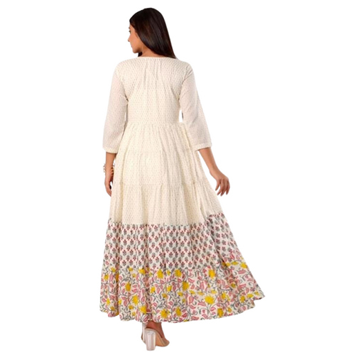 Off White Ac2030 Anarkali Pattern Full Length Kurtis