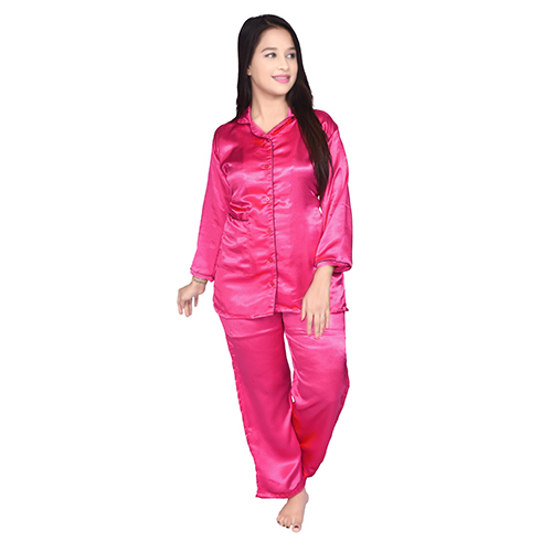 : Burgundy Acnd1002 Pajama And Shirt Nightwear Set