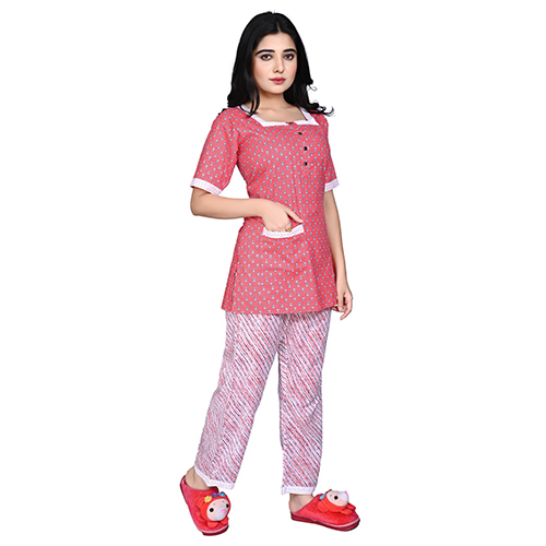 Cotton Nightwear Set - Large, Medium, Xl, Xxl Sizes | Breathable, Quick Dry, Printed, Cool Dry, Available In Multiple Colors