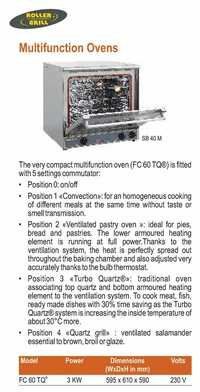 मल्टीफ़ंक्शन ओवन रोलर ग्रिल Fc 60 Tq