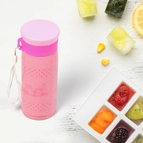 Drinking Water Bottle - Stainless Steel (Grade 304), 8x8x20 Cm, Mix Colour | Leak Proof, Ergonomic Handle, Odour Free, Easy To Clean, Multi-purpose