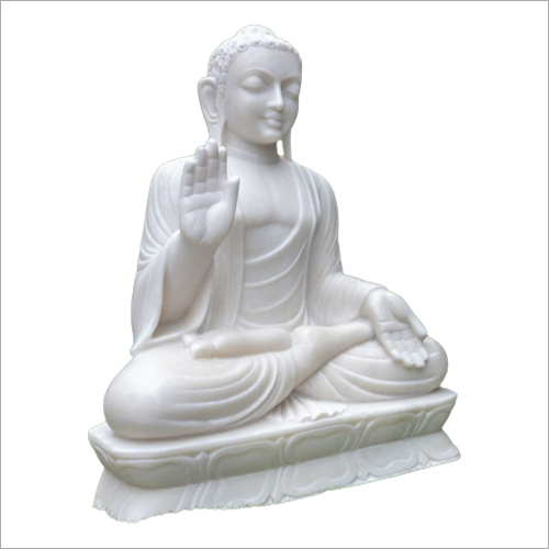 Light Weight White Buddha Marble Statue