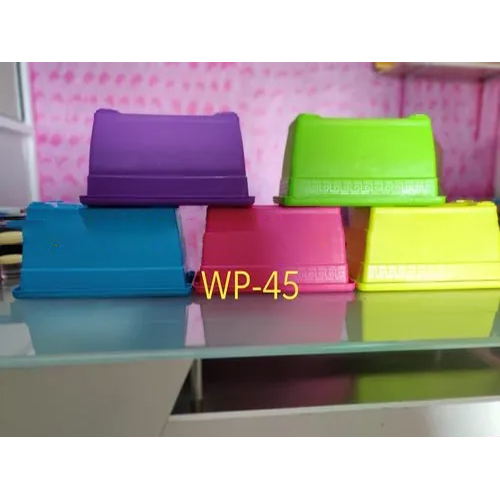 Home Decorative Flower Pots - Plastic Material, Polished Finish, Various Colors Available | Ideal for Gardening Decor and Plant Display