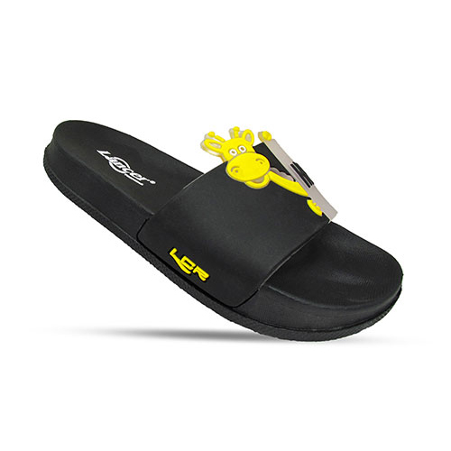 Kids Black Slippers