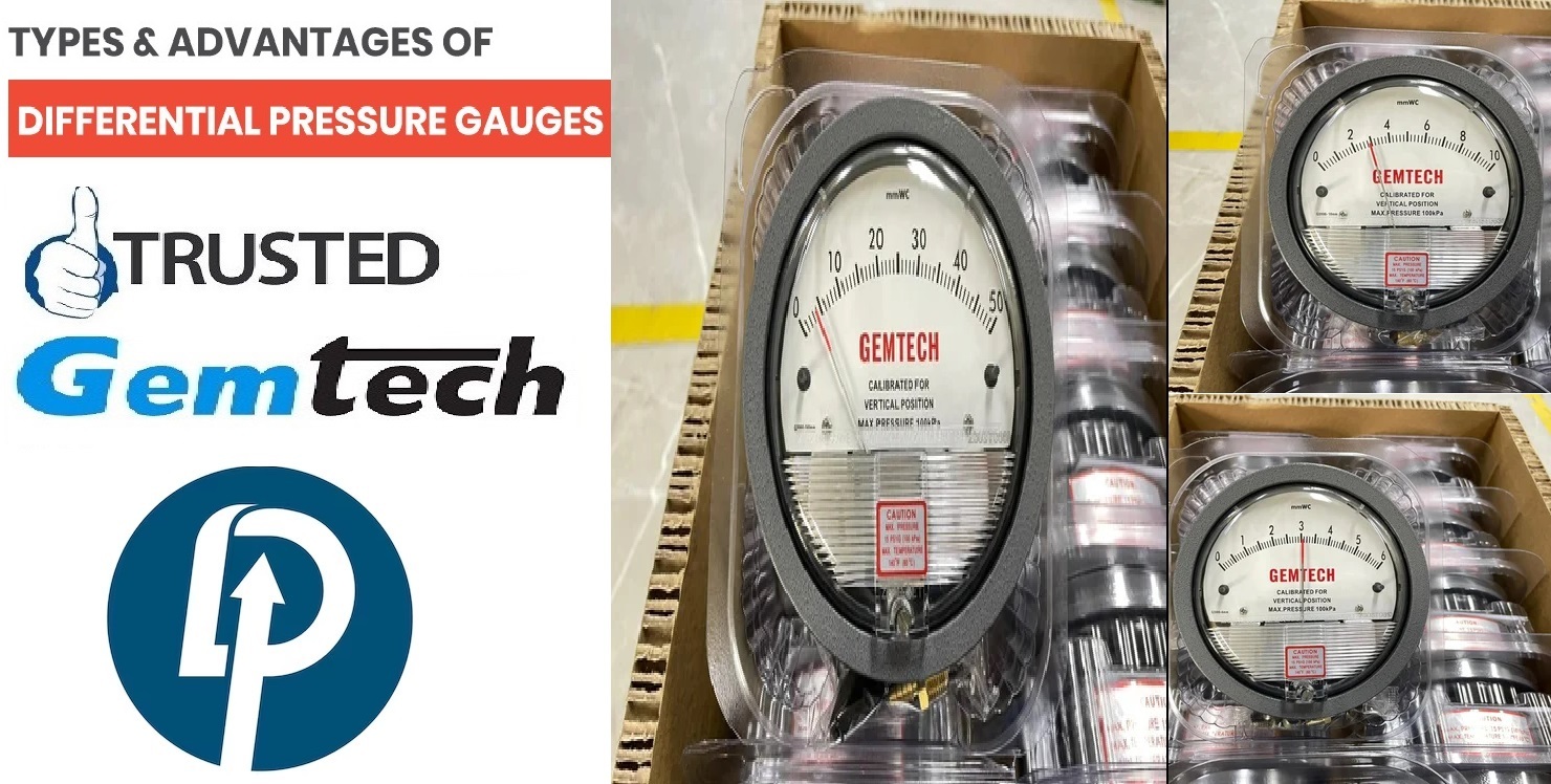 Gemtech Differential Pressure Gauges By Range 0-30 Pascal Accuracy: A 2% Of Full Scale (A 3% On A 0