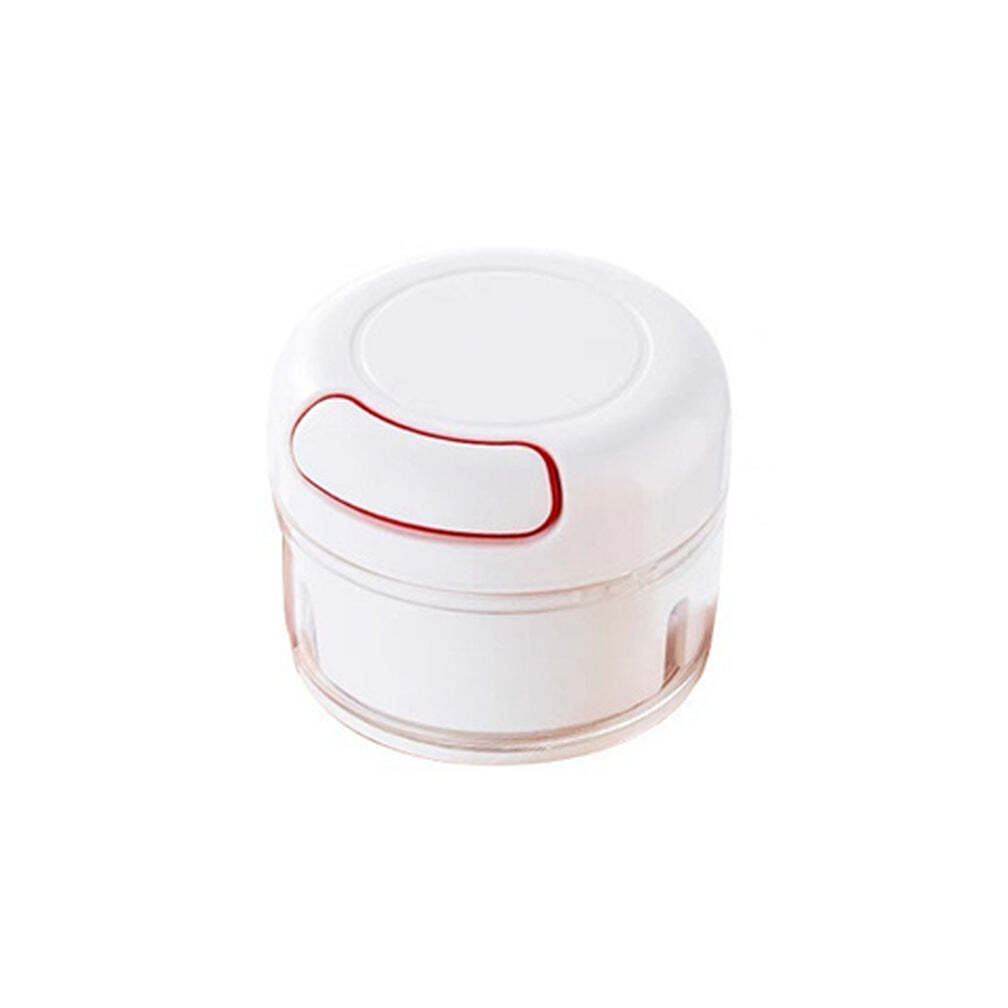 Mini Garlic Chopper Mixer Portable Cordless Grinder (2402) - Stainless Steel, 10x10x9 Cm (170ml), White/multi | Efficient Mixer Grinder For Easy Food Preparation