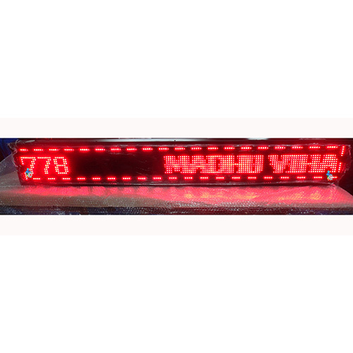 Bus Destination Red Display Application: Commercial