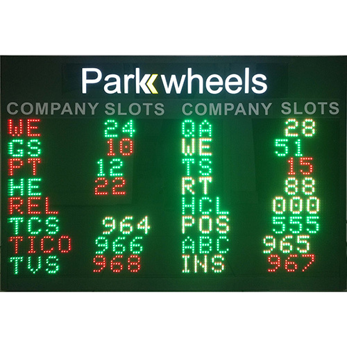 Parking Slots Allotment Display Application: Commercial