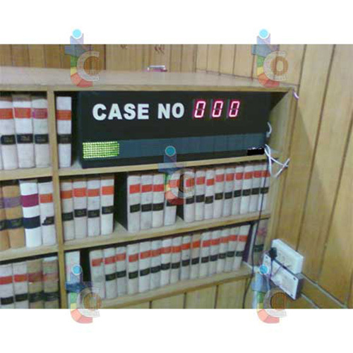 Court Case Number Display Boards Application: Commercial