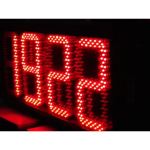 Ntp Digital Clock - Black Rectangular Design | 1-year Warranty, Modern Digital Display