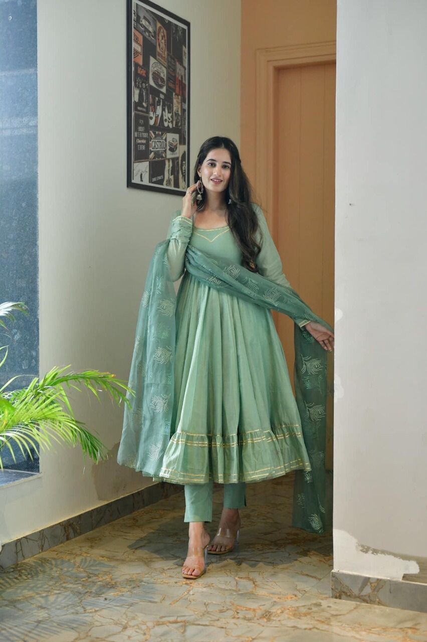 Designer Ethenic Georgette With Duppta Gown