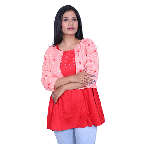 Black/grey Ac1001 Tunic Top With Jacket