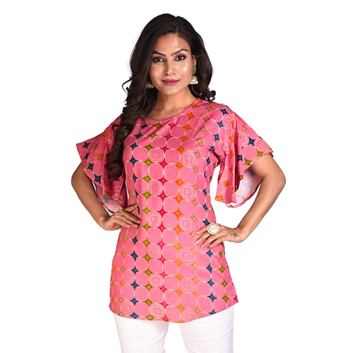 Printed Tunic Tops - Rayon, Available In Sizes S To Xxxl, Multicolour With Short Sleeves | Breathable, Quick Dry, No Fade, Perfect For All Seasons