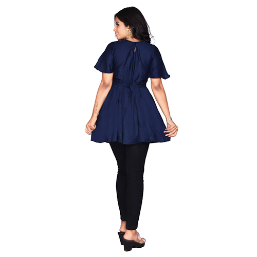 Ac1017 Solid Plain Tunic Tops - Rayon Size: Xs-xxxl Color: Maroon Navy Blue - Breathable Quick Dry Cool Pass Washable Short Sleeves