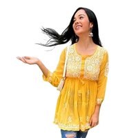 रेड Ac1020 एम्ब्रॉयडरी टॉप्स