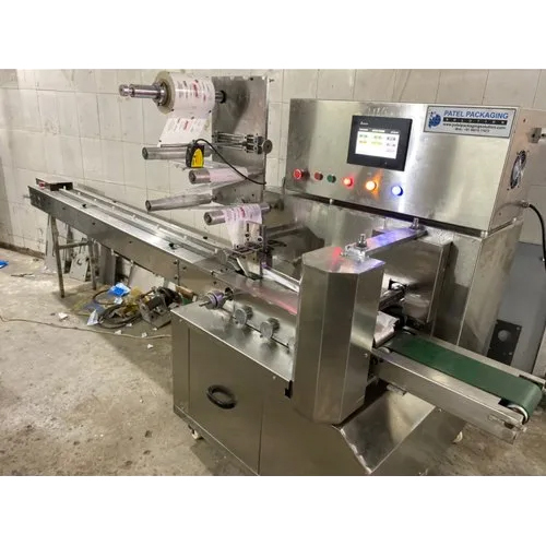 Soap Pouch Packaging Machine - Stainless Steel, 3600 x 1500 x 2000 mm | Heavy Duty, Automatic Electric Drive, 50-100 Capacity, Silver Color, PLC Control