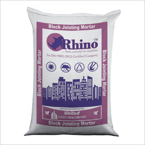 ब्लॉक जॉइनिंग मोर टार उपयोग: निर्माण