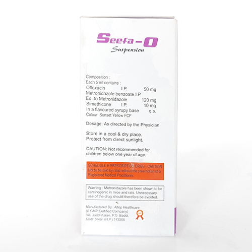 60ml Ofloxacin Metronidazole And Simethicone Suspesnion General Medicines