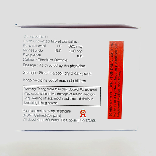 Paracetamol And Nimesulide Tablets Age Group: Adult