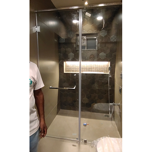 Shower Glass Door - Aluminum Alloy, Custom Sizes Available | Lightweight, Corrosion-resistant, Durable, Elegant Privacy Solution