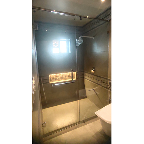 Shower Glass Door - Aluminum Alloy, Custom Sizes Available | Lightweight, Corrosion-resistant, Durable, Elegant Privacy Solution