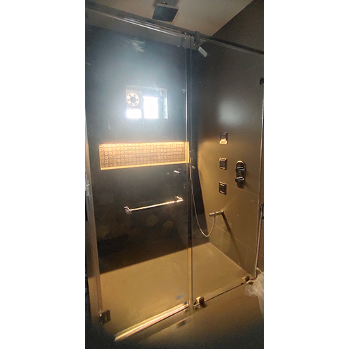 Shower Glass Door - Aluminum Alloy, Custom Sizes Available | Lightweight, Corrosion-resistant, Durable, Elegant Privacy Solution