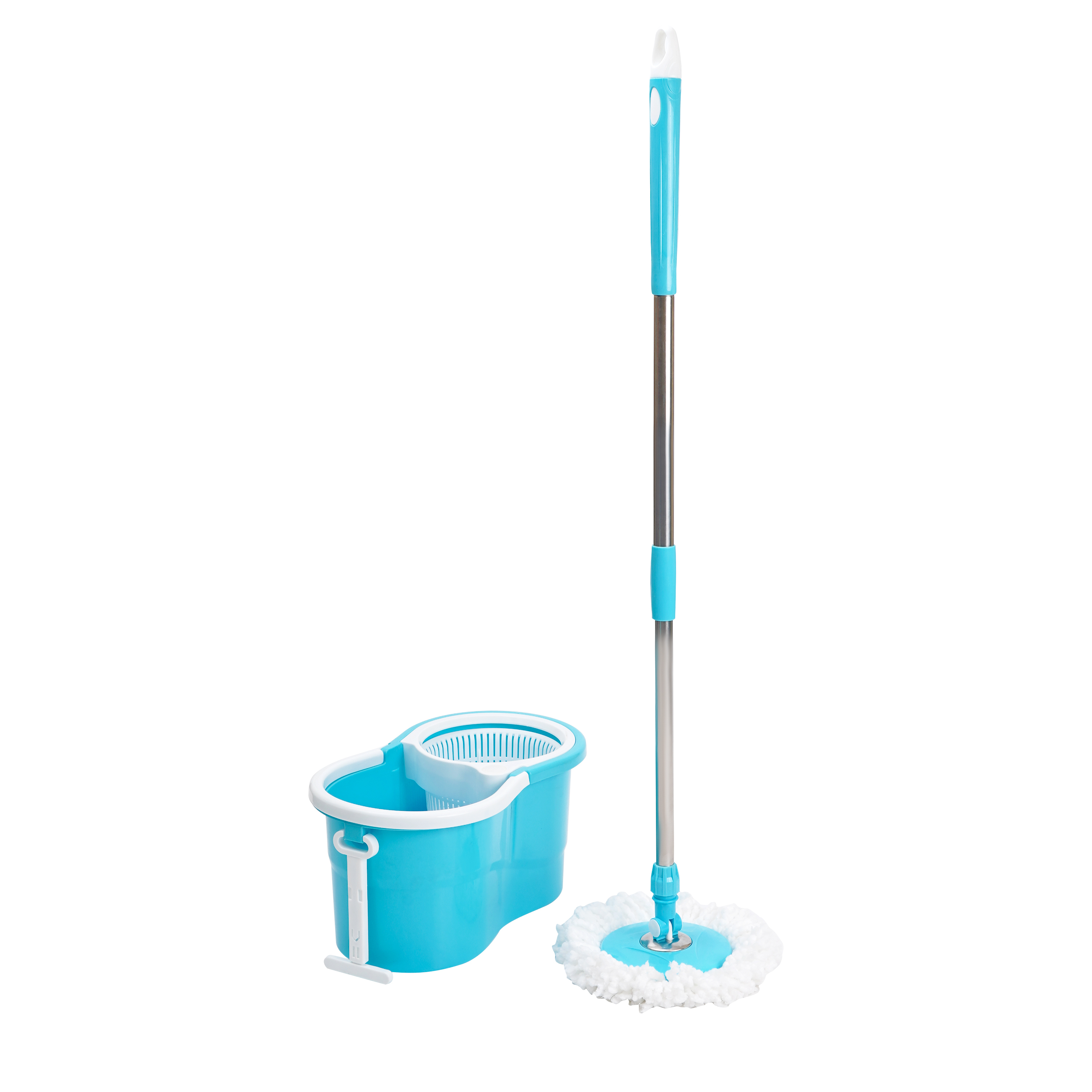 Blue Mop With Bucket For Floor Cleaning