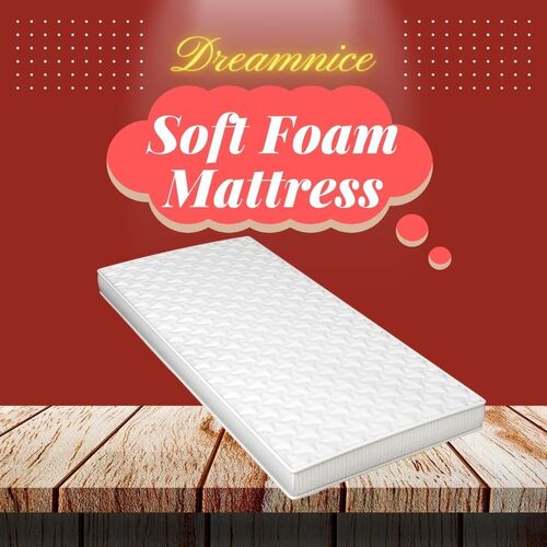 Softanzo Soft Foam Mattress - Jacquard Knit, 72x72 Inch, Grey | 250 GSM Breathable Fabric, 6 Inch Thickness, Fully Washable, 2 Times Softer, Perfect for Pressure Relief