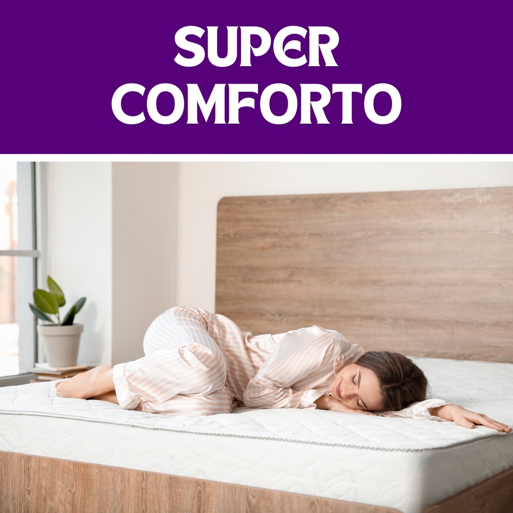 Super Comforto Mattress - Jacquard Foam, Custom Size | 7-zone Orthopedic Support, Anti-fungal, Promotes Healthy Blood Circulation