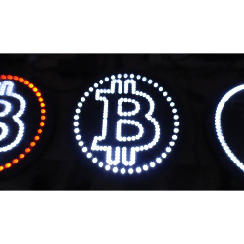 Bitcoin Display Signs Board Application: Commercial