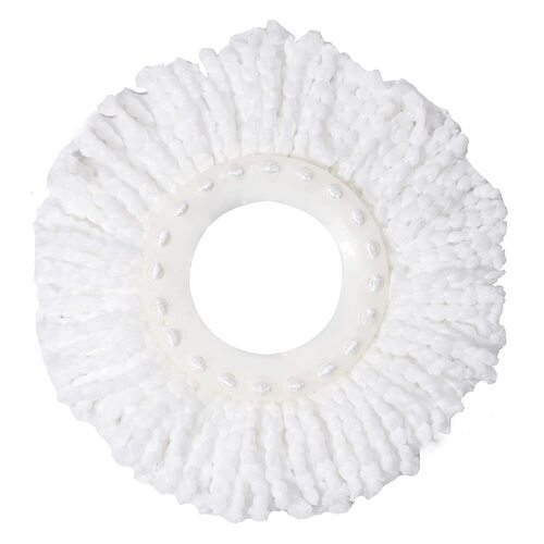 फर्श की सफाई के लिए व्हाइट माइक्रोफाइबर एमओपी रिफिल