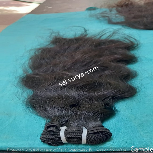 Indian Natural Wavy Hair Extensions - Length: 203.2 - 1016 Millimeter (Mm)