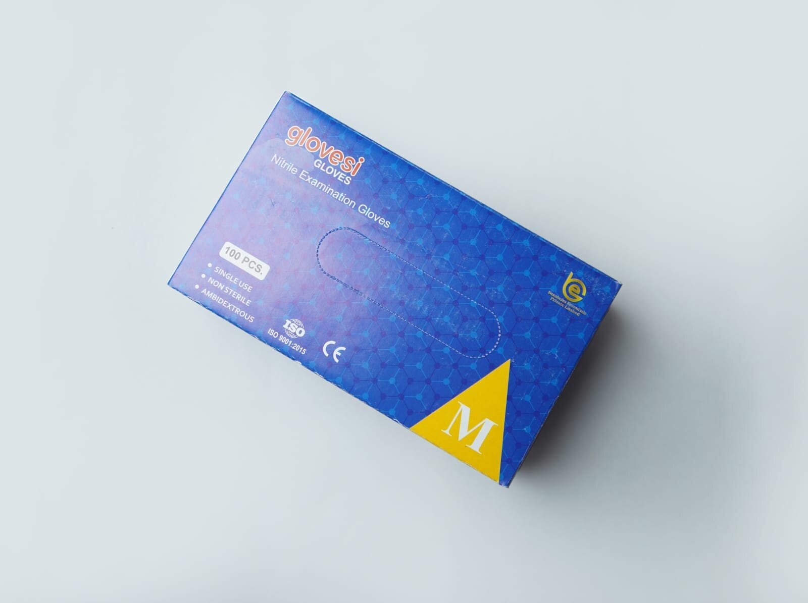 12 Inches Nitrile Gloves - Elbow Length, Blue Color, Powder Free, Full Dipped, Plain Pattern, For Medical Use In Hospitals & Chemical Industries