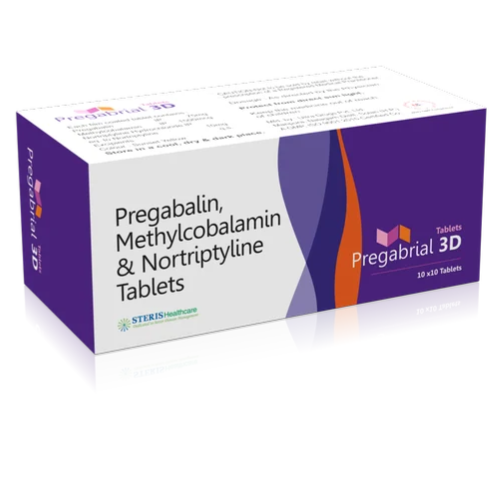 प्रीगैबलिन 75mg मिथाइल (1500mg) नॉर्ट्रिप्टिलाइन 10mg टैब जेनेरिक ड्रग्स