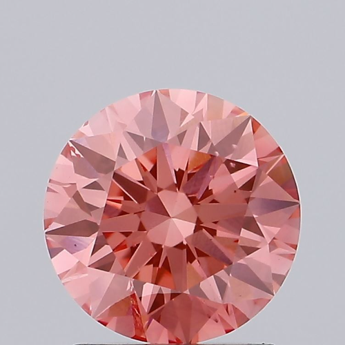 Round 1.71ct Fancy Vivid Pink Si2 Igi Certified Cvd Lab Grown Diamond Ec2569 515202005 Diamond Carat: 1.71 Carat
