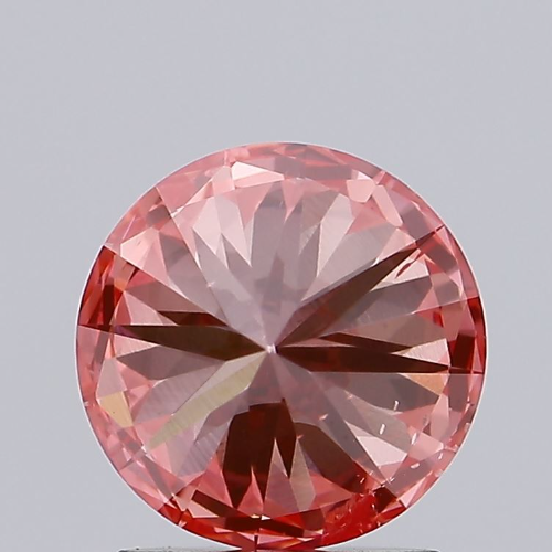 Round 1.71ct Fancy Vivid Pink Si2 Igi Certified Cvd Lab Grown Diamond Ec2569 515202005 Diamond Carat: 1.71 Carat
