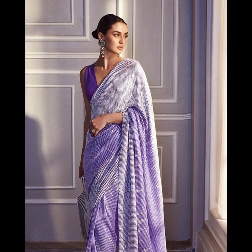 Party Wear Sequence Saree