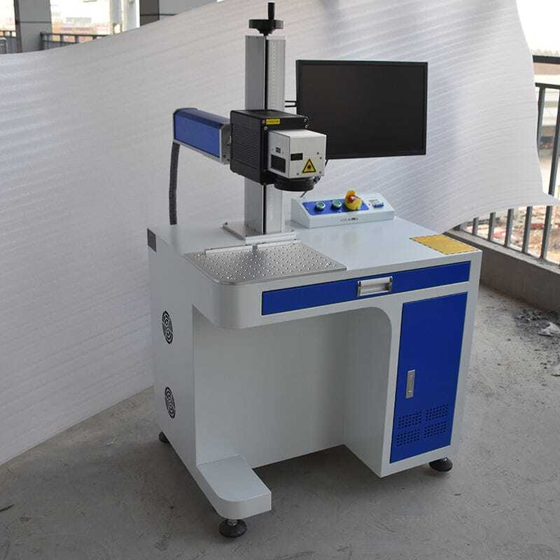 Blue And Gary Fiber Laser Engraving Machine