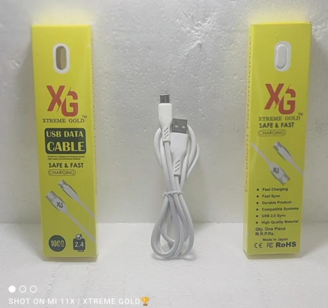 Usb Data Cable - High Speed Micro Usb, Attractive White Color, Lightweight Design For Super Fast Charging And Data Transmission